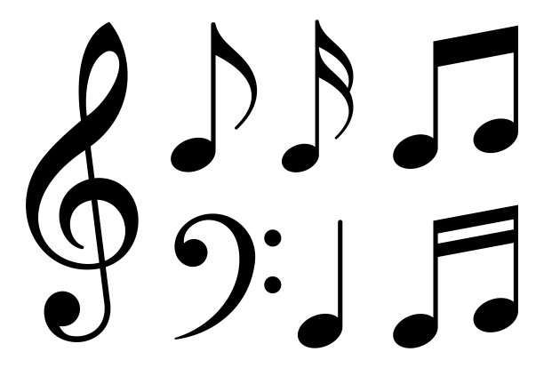 各种音乐符号矢量