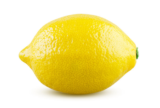 柠檬片白底图片