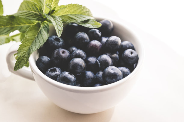 蓝莓水果之美高清摄影