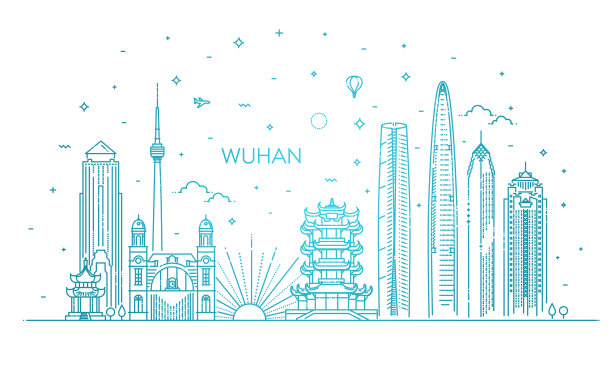 武汉地标建筑海报设计