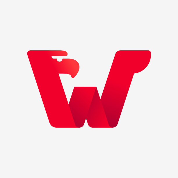 w字母翅膀logo