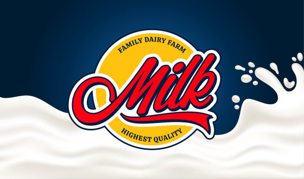 食物牛奶宣传海报广告矢量背景