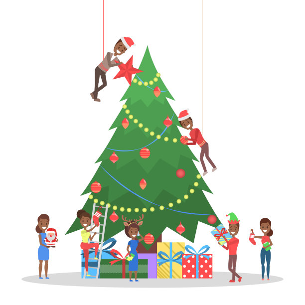 圣诞树装饰海报