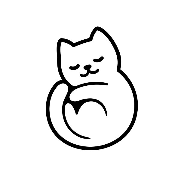 卡通小猫咪logo吉祥物