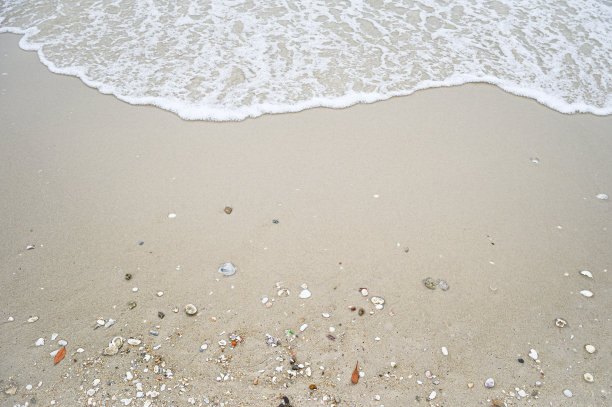 海边小浪花特写镜头素材