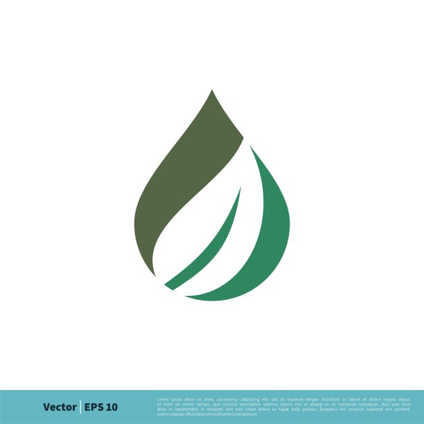 绿叶环保水滴logo