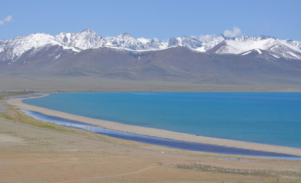 西藏纳木错湖边风景