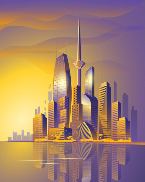 科技智慧城市背景封面