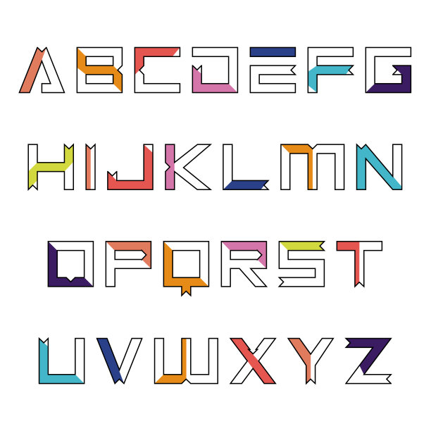 艺术数字abc字母