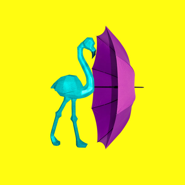 创意雨伞背景