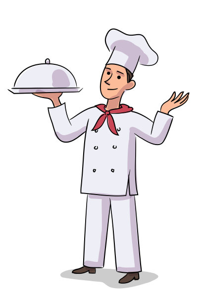 可爱卡通小厨师