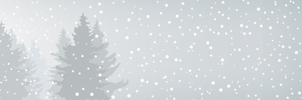 大雪雪花banner