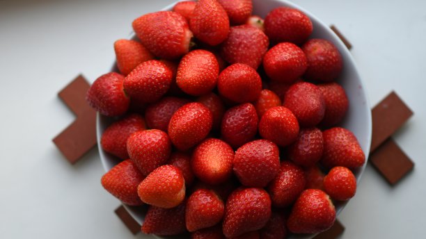 好吃的新鲜草莓