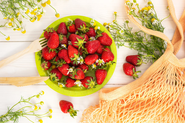 印花,背景,水果,草莓