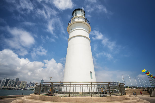 青岛都市海滨风光