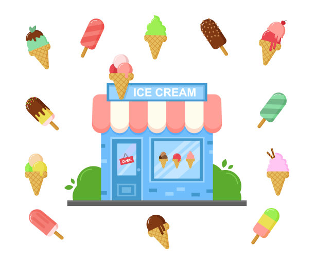 冰淇淋海报宣传