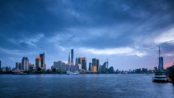 上海城市风光夜景