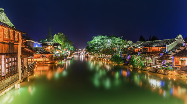 上海城市风光夜景