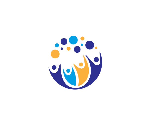 企业管理团队合作集体logo