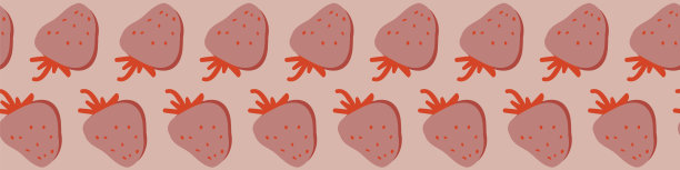 粉红草莓美食设计