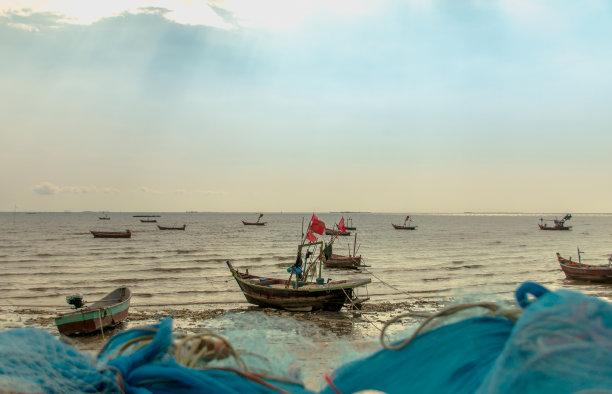 海边垂钓,钓鱼,渡假