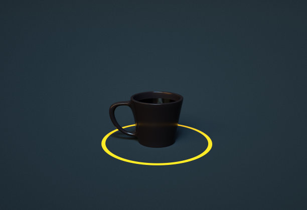 风格插画咖啡杯