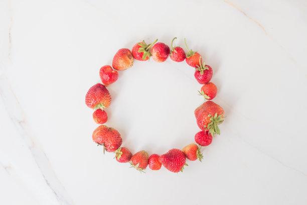草莓水果夏天新鲜清新