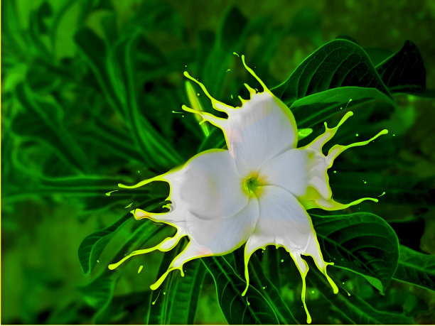 水珠花瓣花蕊