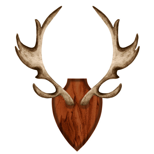 鹿头标志设计