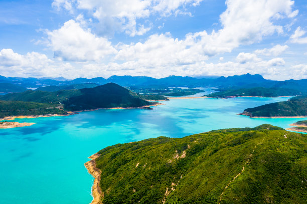 风景 蓝天白云 山川 山脉 大