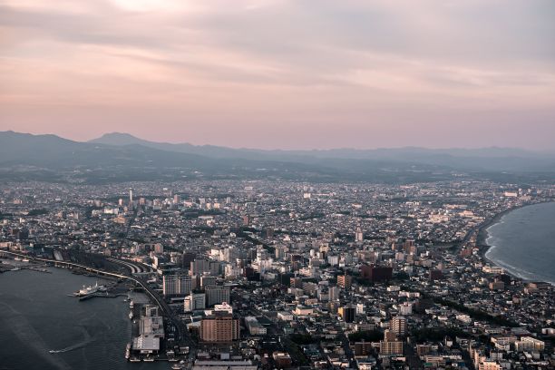 城市夜景,灯光,蓝天,霓虹