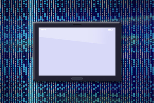 计算机二进制代码数据流视频素材
