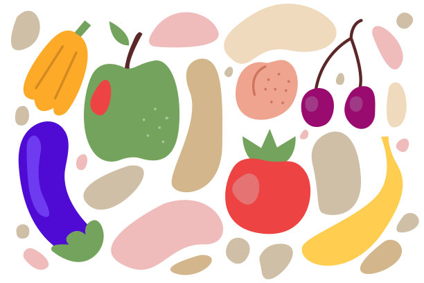 趣味水果图案
