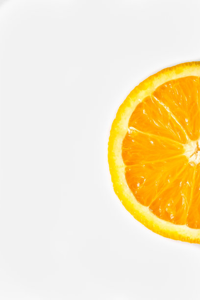 彩色夏日鲜橙