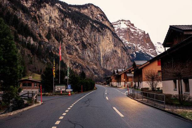 国外风景摄影,瑞士街景