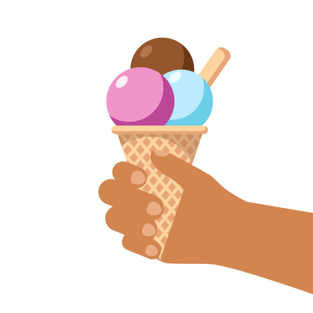夏日炫彩冰淇淋派对海报