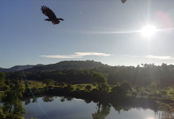 山湖俯瞰山湖俯视