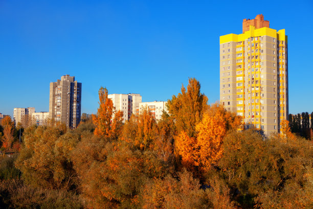 城市建筑风景自然风光背景