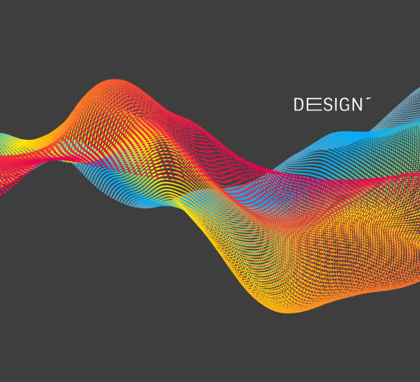 抽象波纹封面设计