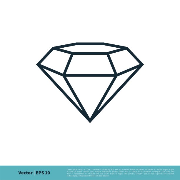 矢量钻石珠宝奢侈品宝石水晶首饰