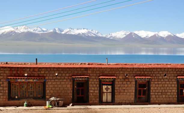 雪山,湖泊,西藏