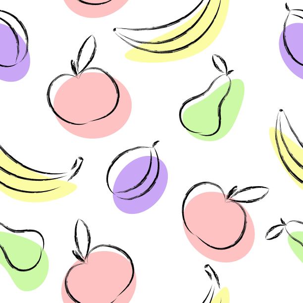 香蕉樱桃图案