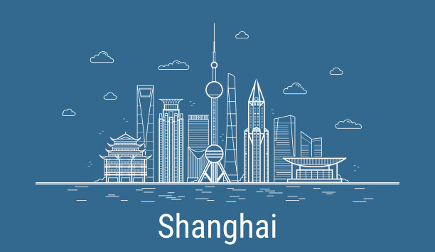 上海建筑线稿