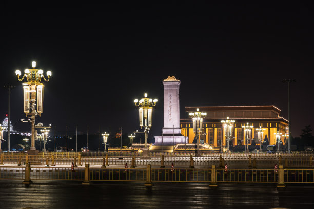 北京天安门夜景