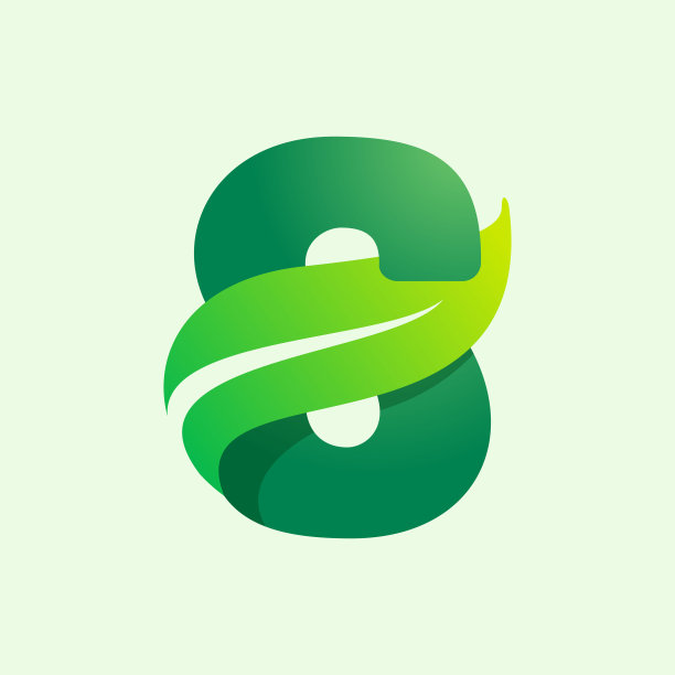s字母logo,绿色环保园林