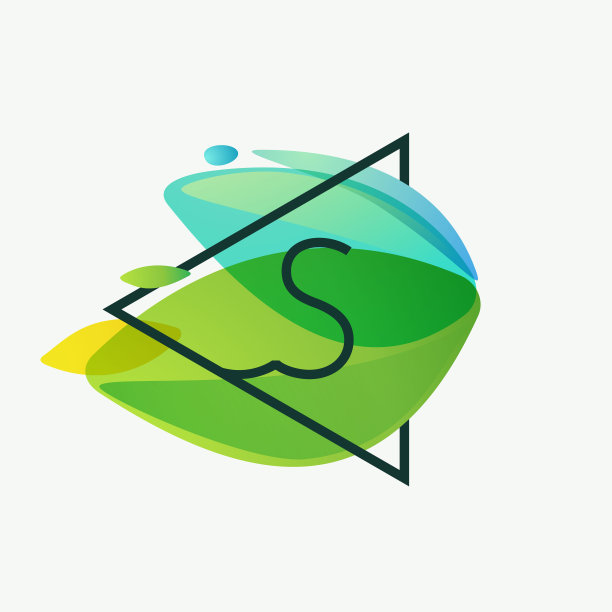 s字母logo,绿色环保园林