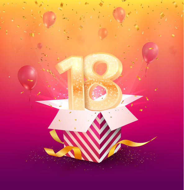 18岁生日 气球 周年纪念日