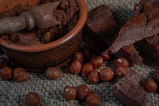巧克力和咖啡豆干水果
