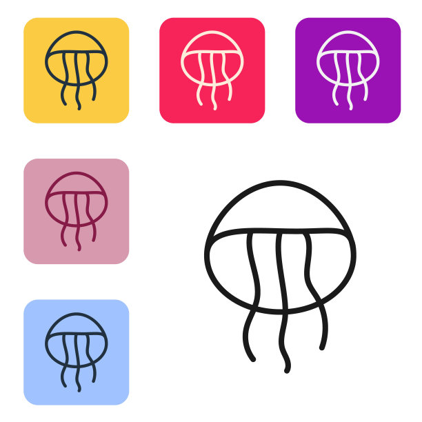 彩色水母logo