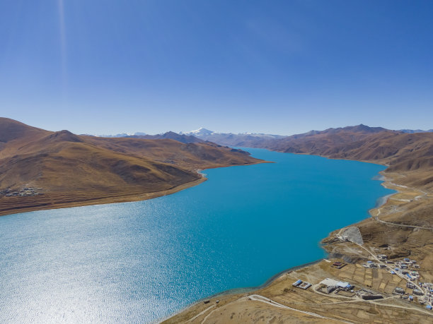 羊湖寒冷图片